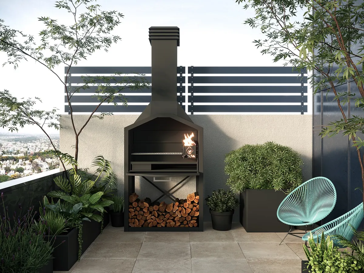 Wedgetail Wood Braai Freestanding — SAfire braai