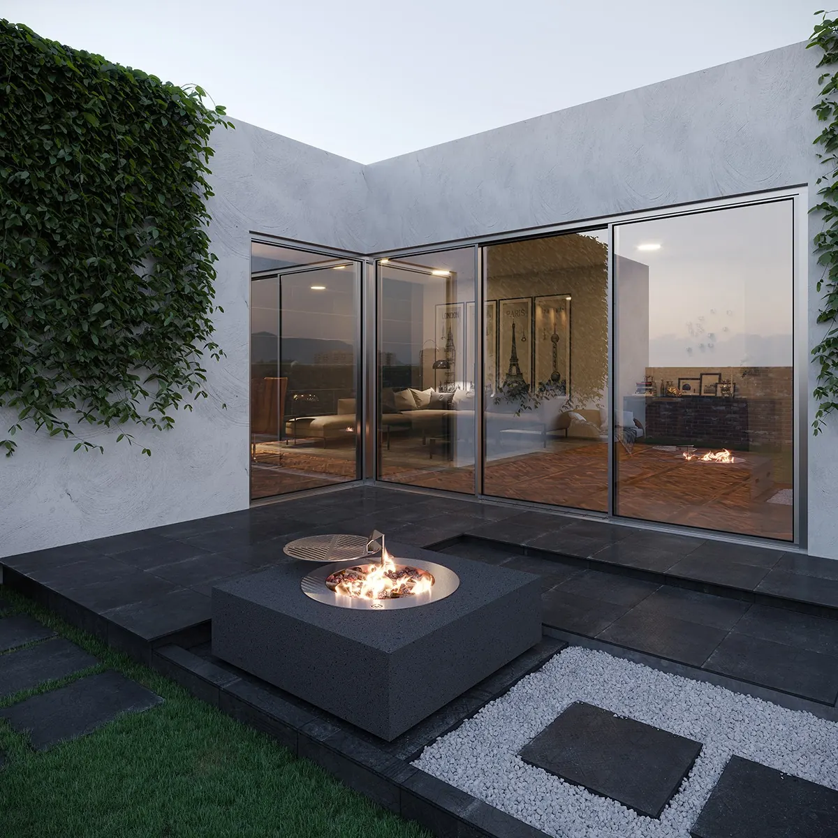 SAfire Squaire Wood Firepit — SAfire braai