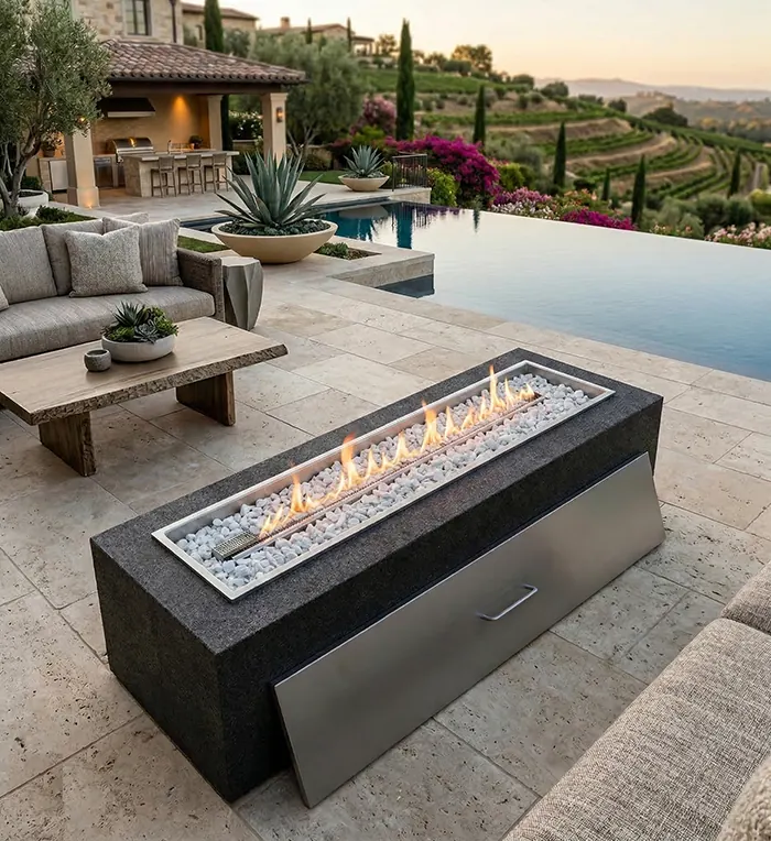 SAfire Slab Gas Firepit — SAfire braai